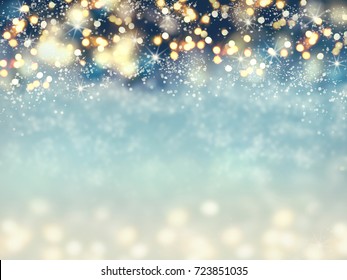 Abstract christmas lights on background.