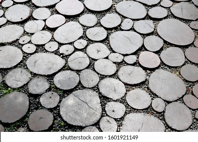 Abstract circle path pattern background 