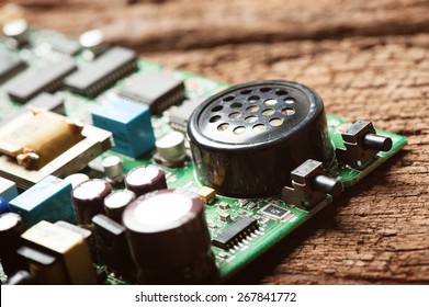 Abstract Circuit Board Of Old Modem