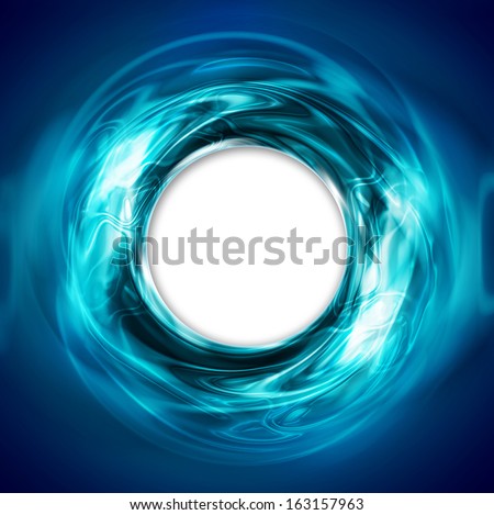 Abstract Circular Blue Background White Hole Stock Photo (Edit Now