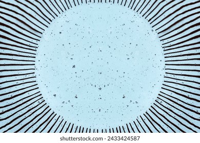 Abstract circular pattern with dotted texture, Abstract circular pattern with radiating black lines and a dotted texture in the center, resembling a mandala design