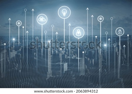 Similar – Image, Stock Photo Wide-meshed Sky Clouds