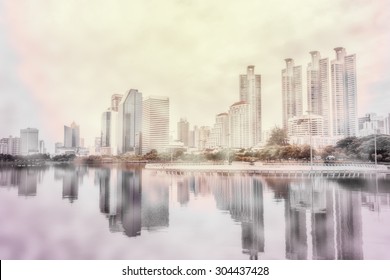 Abstract City Blur Background