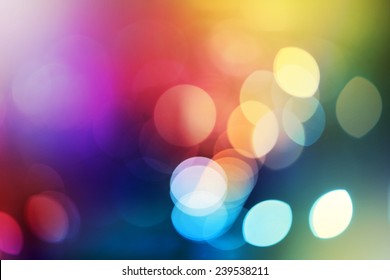 Abstract City Lights Blur Blinking Background. Soft Focus.