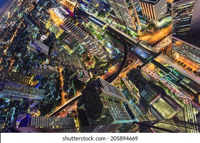 Abstract Cityscape In Bangkok, Thailand