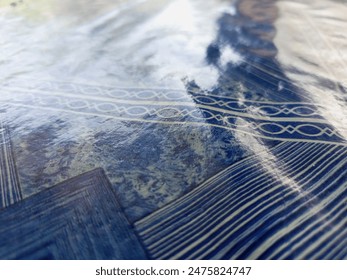 Abstract Close-Up of Patterned Surface