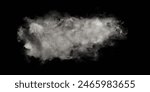 Abstract cloud of fog. Smoke overlay effect. Fog overlay effect. Smoke texture overlays. Misty effect. Isolated on transparent background