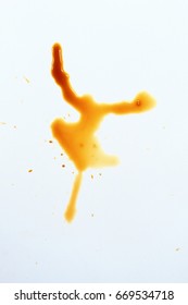 Abstract of coffee spill stain on white background - Shutterstock ID 669534718