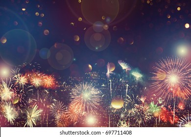 Abstract Colored Firework Background Free Space Stock Photo (Edit Now ...