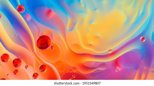 abstract colorful backdrop with oil drops and waves on water surface - Powered by Shutterstock - Get 15% off with code: PIKWIZARD15