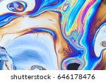 Abstract colorful oil on water background