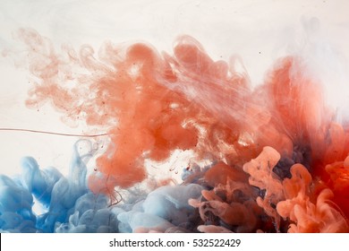 Abstract Colorful Paint In Water