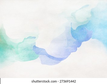 Abstract Colorful Watercolor For Background. 