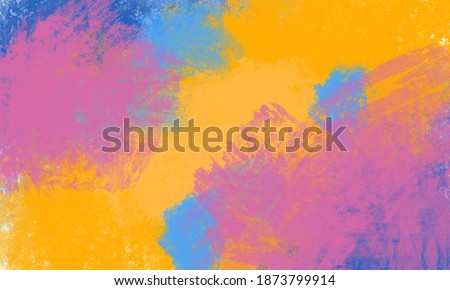 Abstract colorfull paint texture background made with digital brush paint