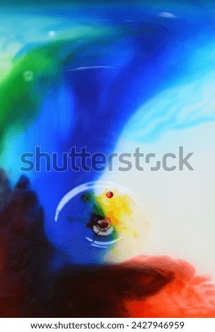abstract colour splodges light background