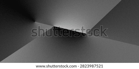 An abstract composition featuring sharp geometric angles with soft light and shadow transitions.