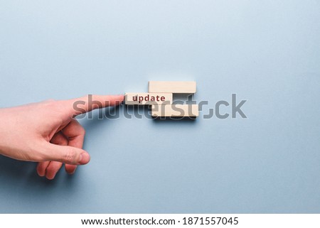 Abstract concept of updates in programming and coding.