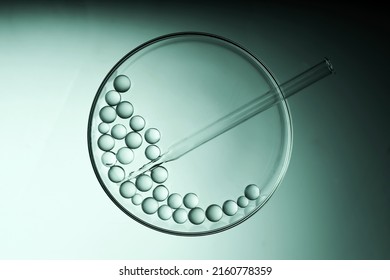 Abstract cosmetic laboratory. Chemical laboratory research. Cosmetic Essence - Shutterstock ID 2160778359