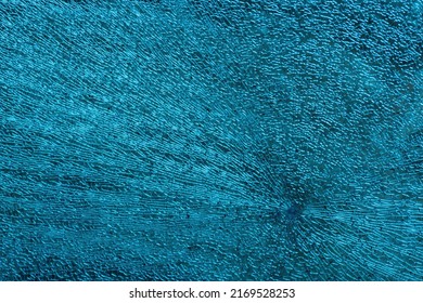 Abstract Crack Glass Plexiglass Texture Background Detail Blue Color