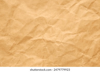 Abstract crumpled and creased recycle brown paper texture background