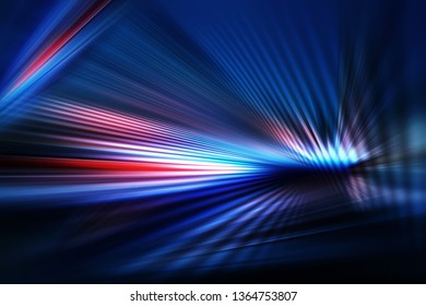 abstract dark background of light with stripes of colourful rays moving from the center