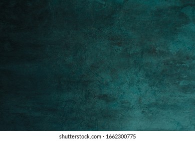 Abstract Dark Blue Green Color Texture Background With Gradient