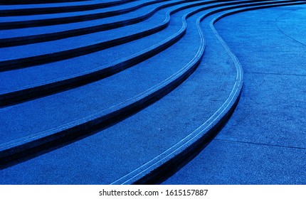 Abstract Dark Blue Stone Walkway. Walkway Pattern With Dark Blue Color Tone