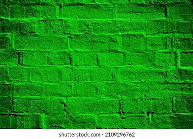 Abstract Dark Emerald Green Black Color Brick Wall Texture For St Patrick’s Day Party Invite, Happy Birthday, Lucky Saint Patty Background, Kid March Luck Pattern Or Irish Paddy Sale Ad Flyer Backdrop