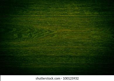 Abstract Dark Green Painted Wood Pattern Texture