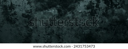 Abstract dark grey background, wet foggy glass, drops on black background