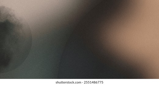 Abstract dark moon background with gradient and noise effect