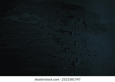 Abstract Dark Texture with Water Droplets on Surface