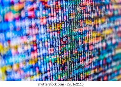 Abstract data bits stream background. Digital cyber pattern. - Shutterstock ID 228162115