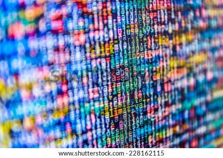 Abstract data bits stream background. Digital cyber pattern.