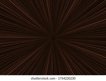 Abstract Deco Starburst Pattern In Dark Wood