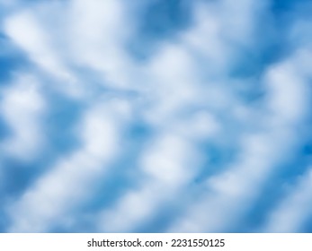 Abstract, defocus, natural background. Blue sky with white clouds. Day. Copy space - Shutterstock ID 2231550125
