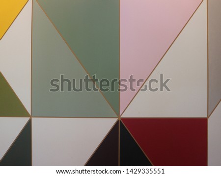 Abstract design by geometry shape