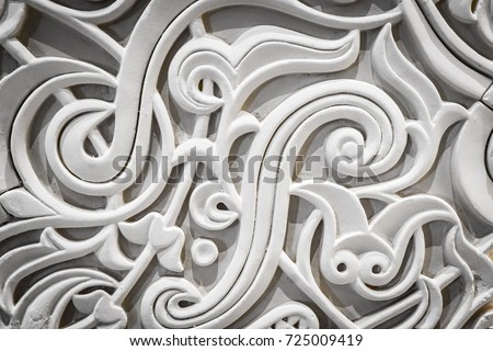 Abstract design with plaster of paris