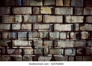 Abstract designed dark brick wall background