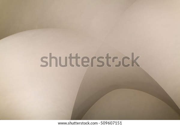 Abstract Detail Curved Rendered Ceiling Stock Photo Edit