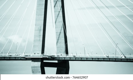 abstract details of a bridge