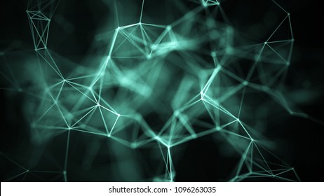 Abstract digital background. Big data visualization. Network connection structure. Science background.