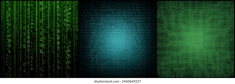 Abstract digital background with binary code. Hackers, darknet, virtual reality and science fiction concept.