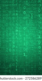 Abstract digital background with binary code. Hackers, darknet, virtual reality and science fiction.