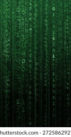 Abstract digital background with binary code. Hackers, darknet, virtual reality and science fiction.