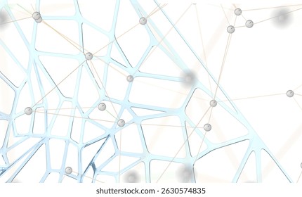 Abstract digital network connection grey background