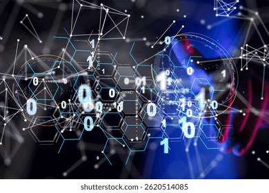 Abstract Digital Network Data Flow Visualization