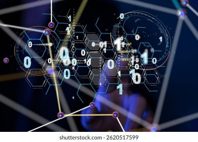 Abstract Digital Network Data Flow Visualization
