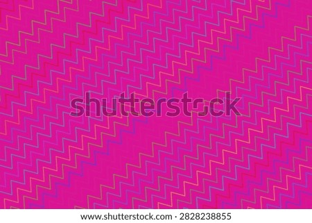 Abstract digital pattern featuring pink zigzag lines and pixel textures.