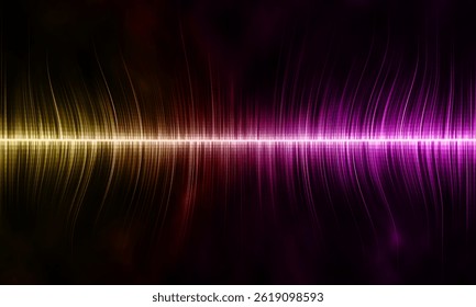 Abstract digital soundwave visualization flowing across the screen, vividly illustrating audio frequencies in a colorful and dynamic manner, capturing the essence of sound and music